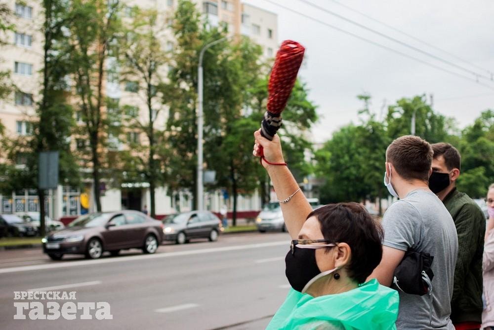 Акция солидарности в Бресте. Фото: . Брестская газета