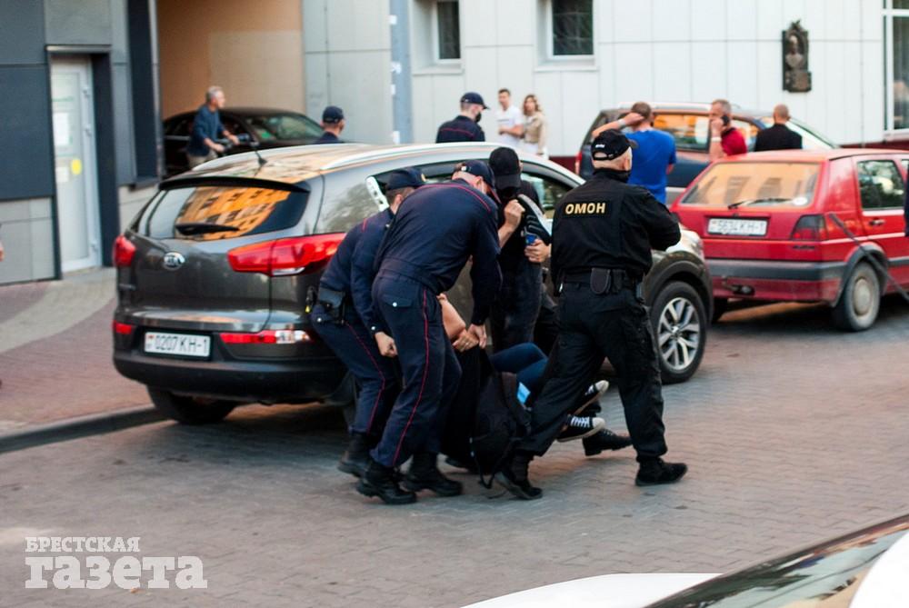 Акция протеста в Бресте 14 июля. Фото: , "Брестская газета"