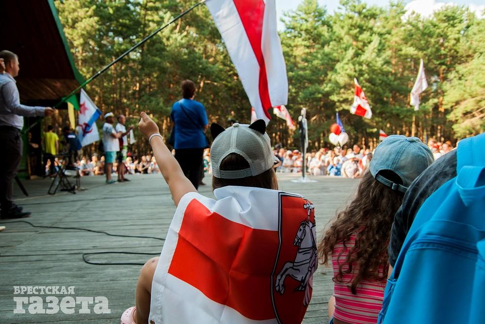 Пикет в поддержку Светланы Тихановской в Бресте 25 июля 2020 года. Фото: . "Брестская газета"