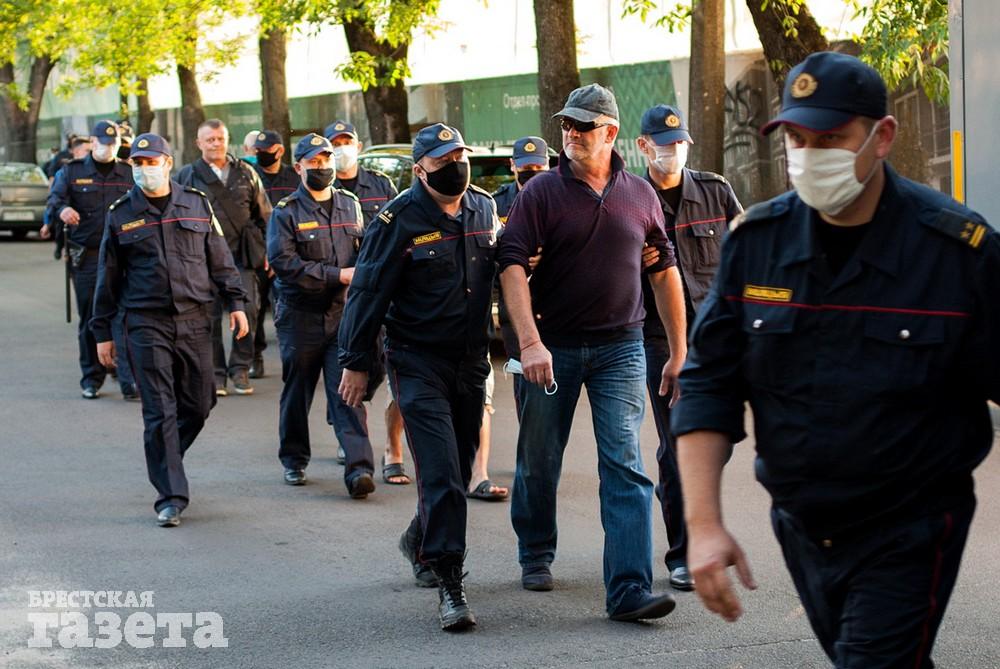 Акция протеста в Бресте 14 июля. Фото: , "Брестская газета"