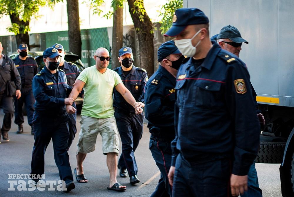 Акция протеста в Бресте 14 июля. Фото: , "Брестская газета"