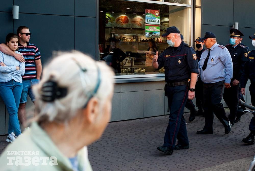 Акция протеста в Бресте 14 июля. Фото: , "Брестская газета"