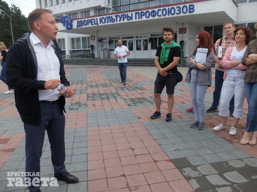 Андрей Дмитриев в Бресте. Фото: Наталья Дядичкина. "Брестская газета"