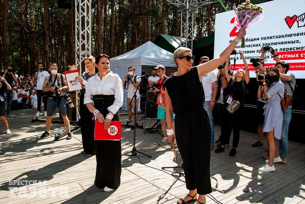 Митинг Тихановской в Бресте