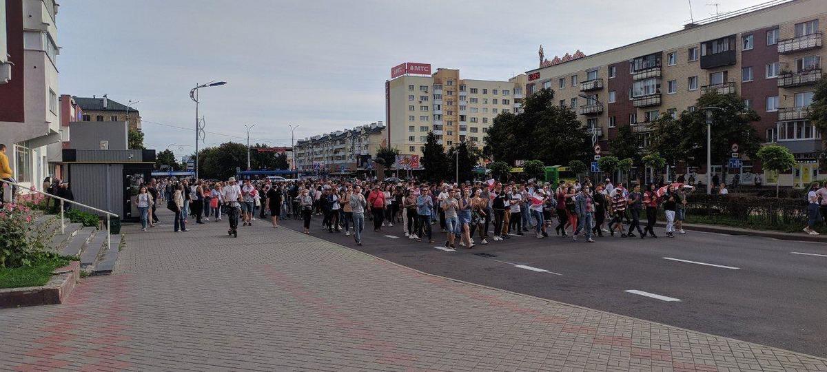 Брест, 13 сентября, мирные акции протеста, Брестская газета