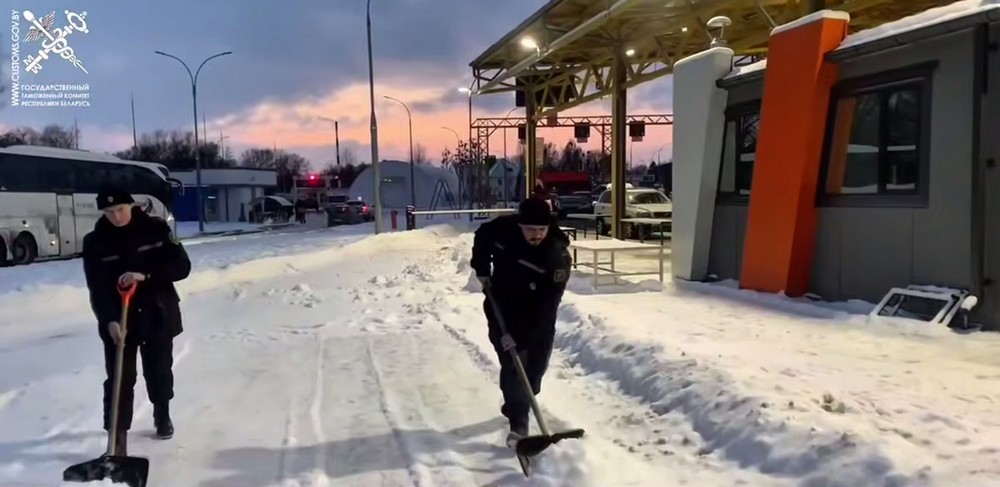 Внутри пункта пропуска «Брест» 9 января 2026 года. Скриншот видео ГТК