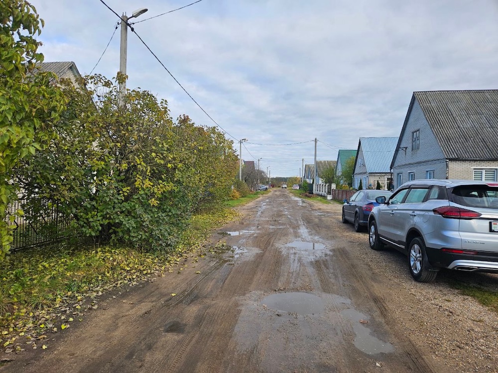 Состояние дороги на улице Полоцкой в Молодечно