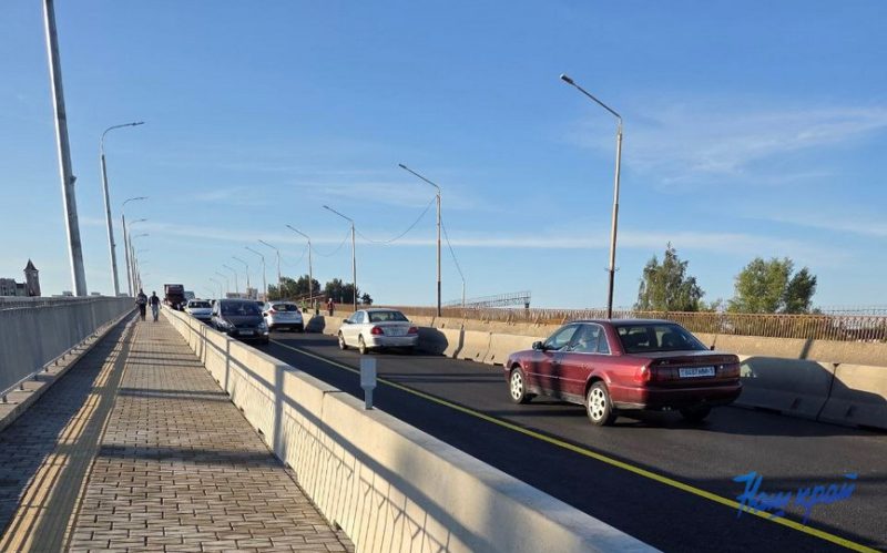 В Барановичах открыли движение по новой части путепровода. Фото: «Наш край»