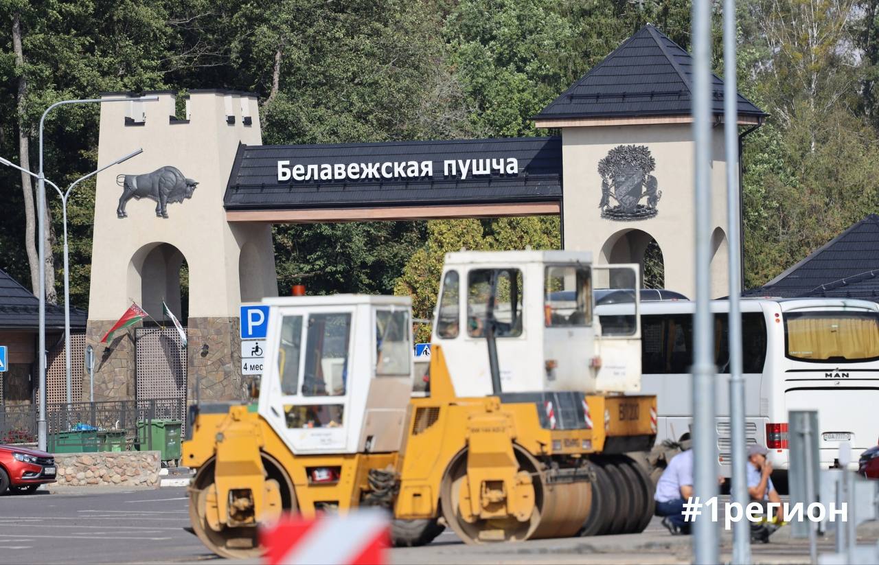 Асфальтирование участка в Беловежской пуще
