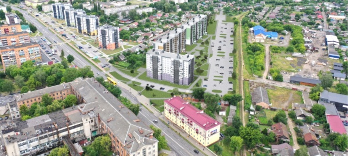 Так будут выглядеть дома на улице Брестской в Пинске. Фото: Пинский горисполком