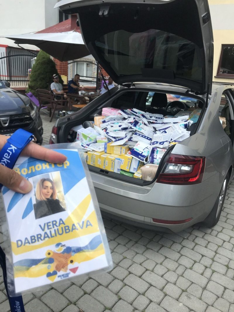 Вера Добролюбова во время волонтерства. Фото из ее личного архива