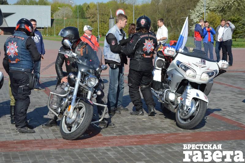 «Ночные волки» в Бресте в 2015 году